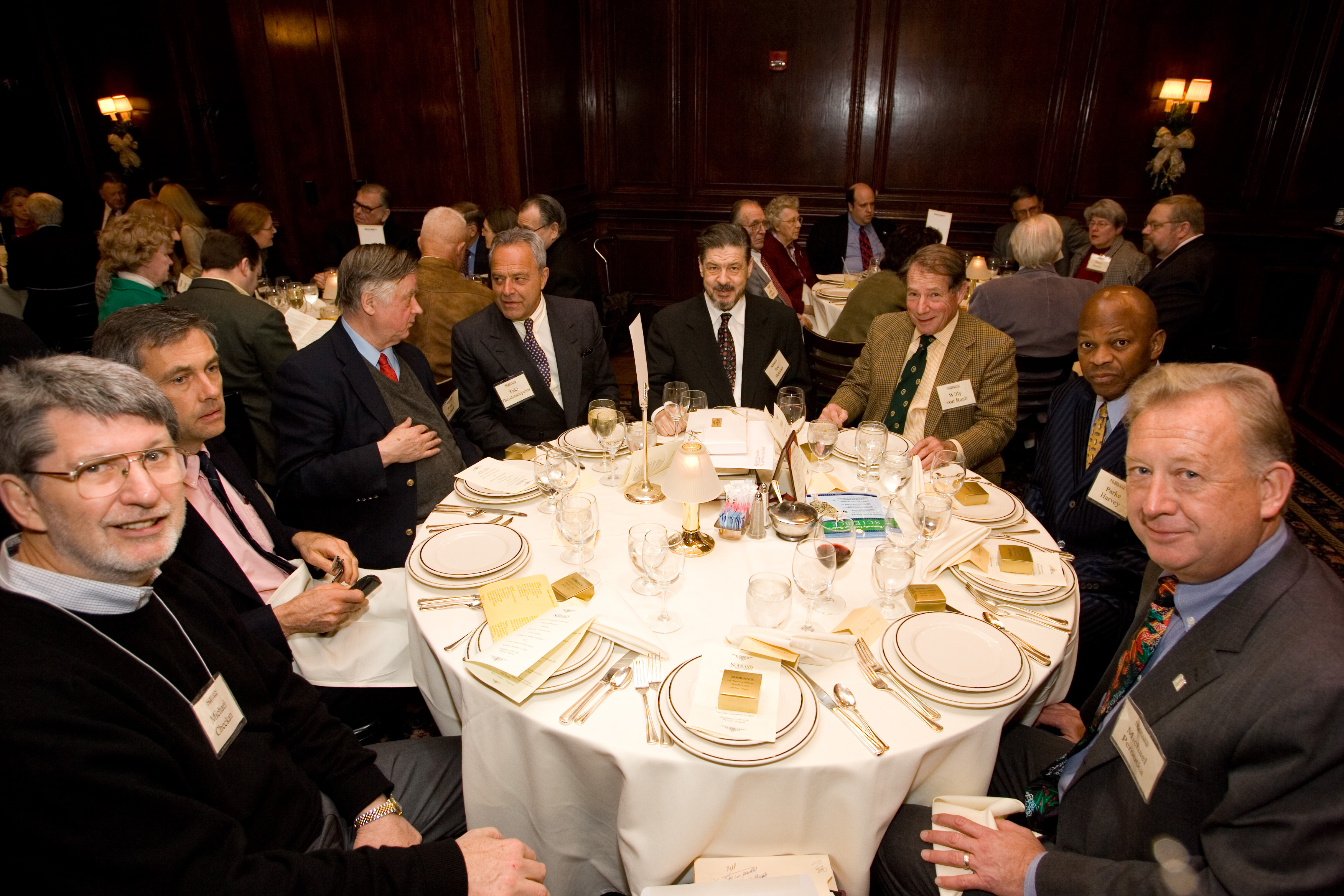 Michael Checkan, Chris Condon, Tom Bethell, Taki Theodoracopulos, Joe Sobran, William von Raab, Parker Harvey, and Michael Peroutka