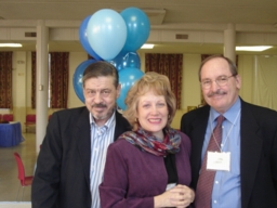 Joe Sobran, Fran Griffin, and Frank Creel at the birthday party