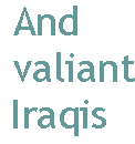 [Breaker quote: And valiant Iraqis]