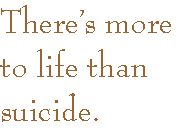 [Breaker quote for Apologies to the Swedes: There's more to life than suicide.]
